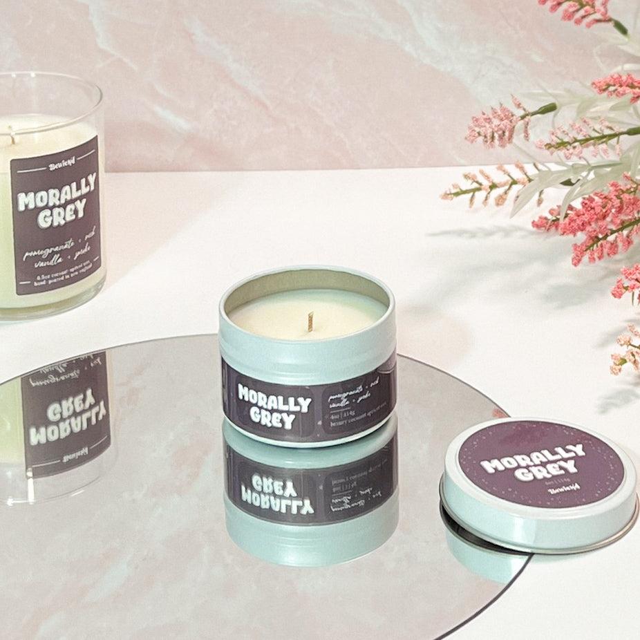 MORALLY GREY - 4oz Book-Inspired Candle