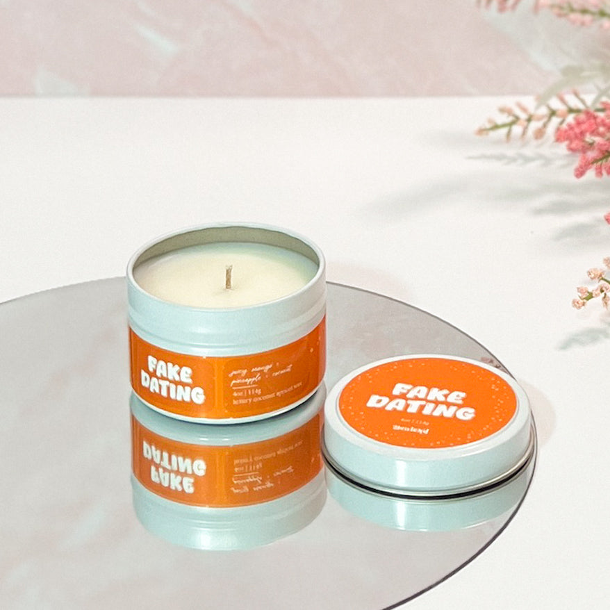 FAKE DATING - 4oz Book-Inspired Candle