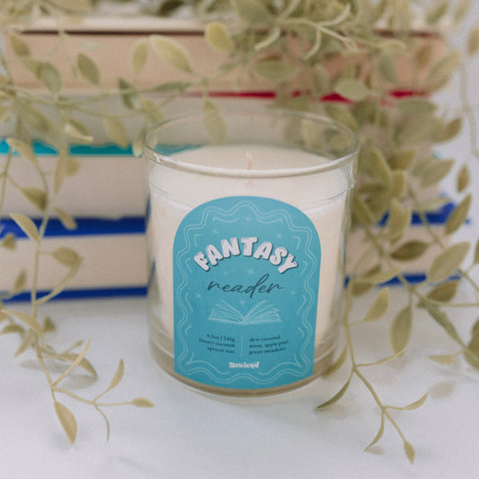 Fantasy Reader Candle