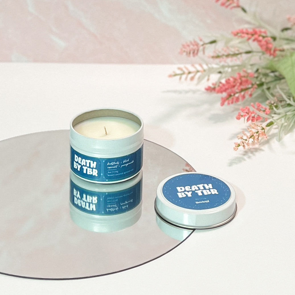 DEATH BY TBR - 4oz Book-Inspired Candle