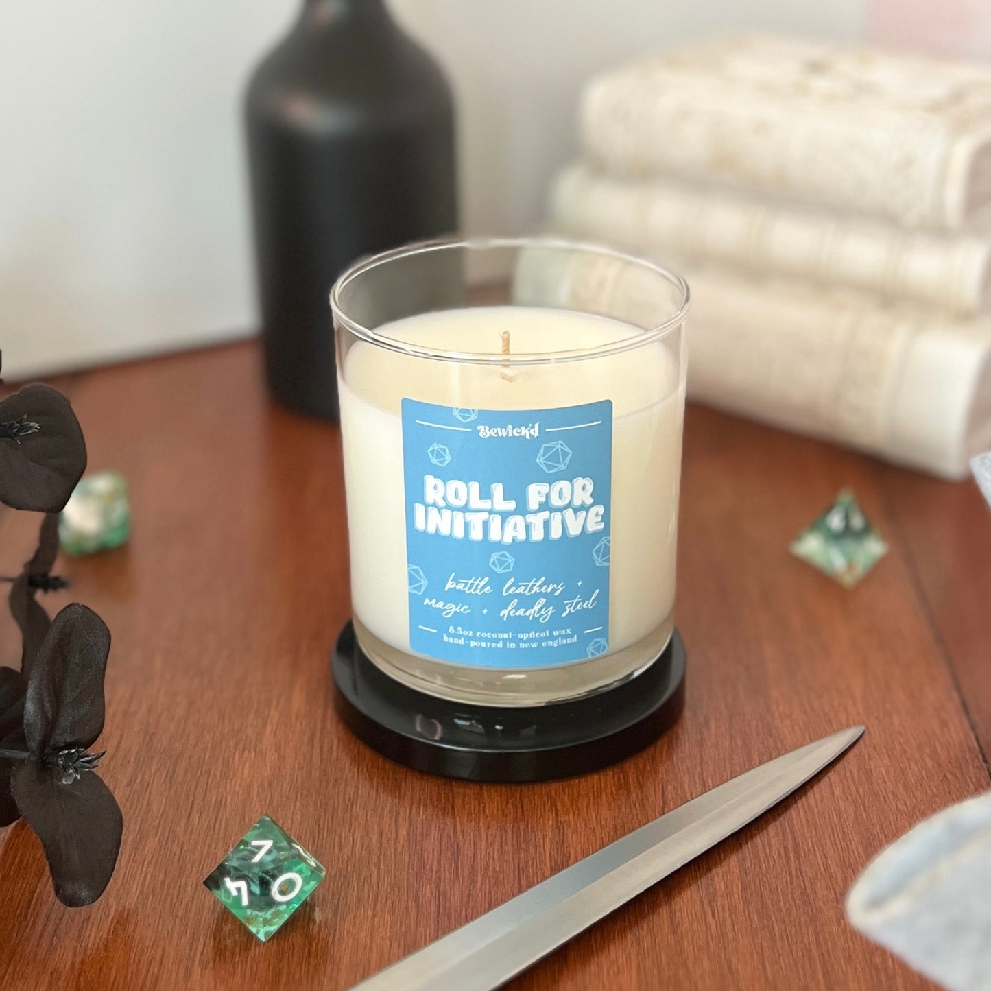 ROLL FOR INITIATIVE - TTRPG-inspired Candle