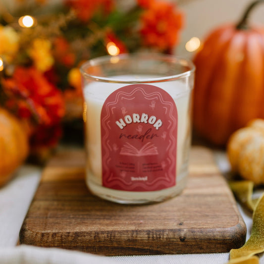 Horror Reader Candle