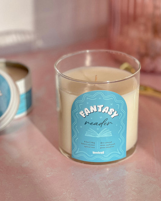 Fantasy Reader Candle