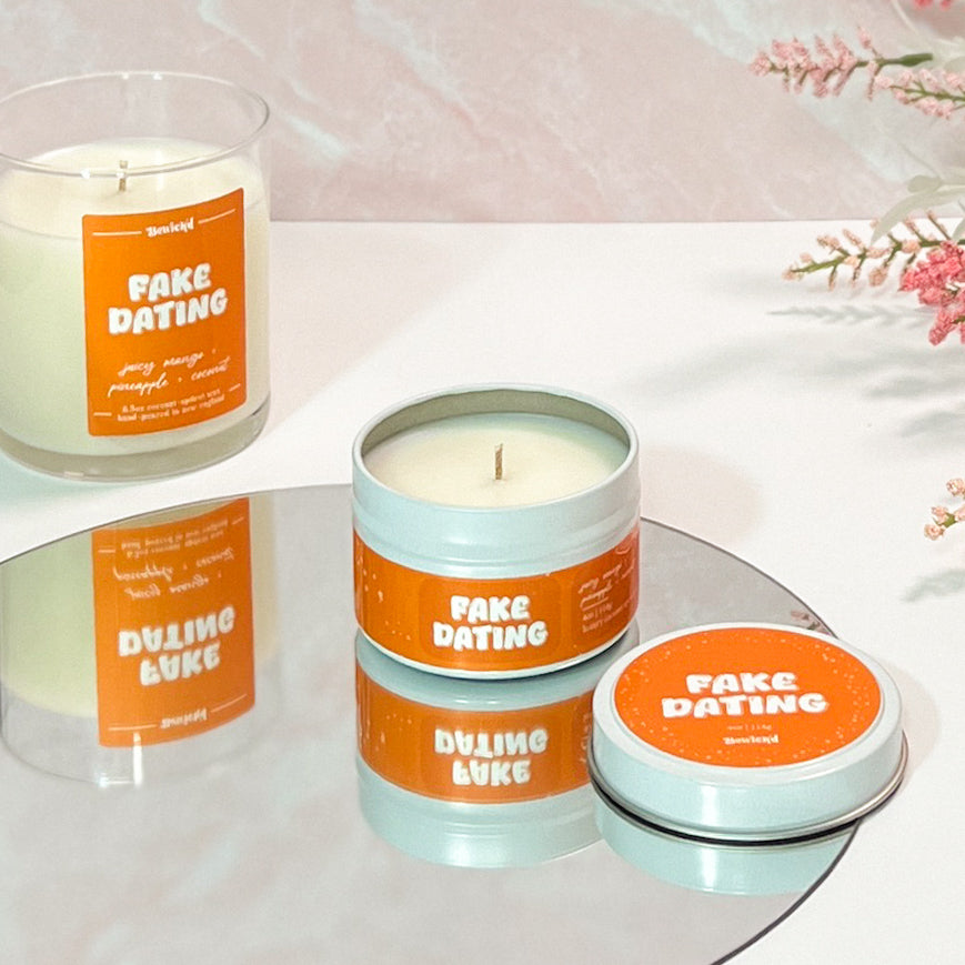 FAKE DATING - 4oz Book-Inspired Candle
