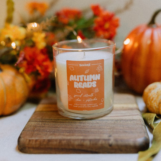 Autumn Reads Candle