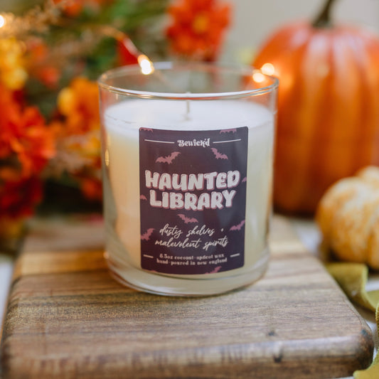 Haunted Library Candle