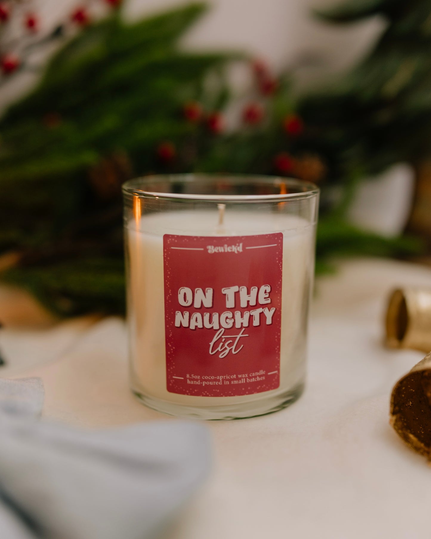 On Santa's List 8.5oz Candle