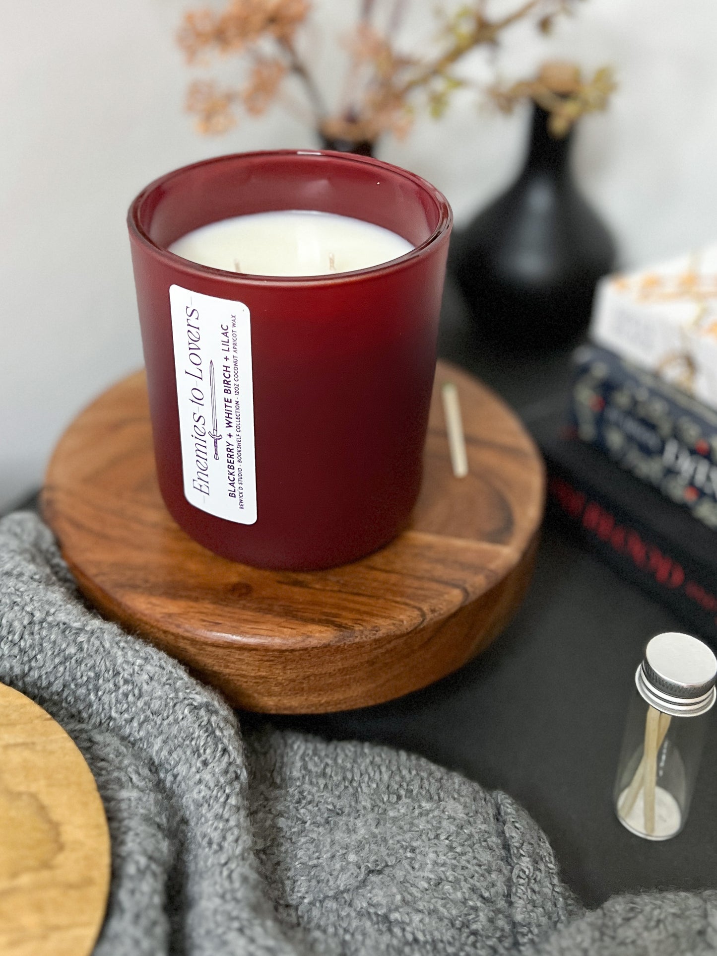 ENEMIES TO LOVERS - Book Trope inspired 12oz Candle