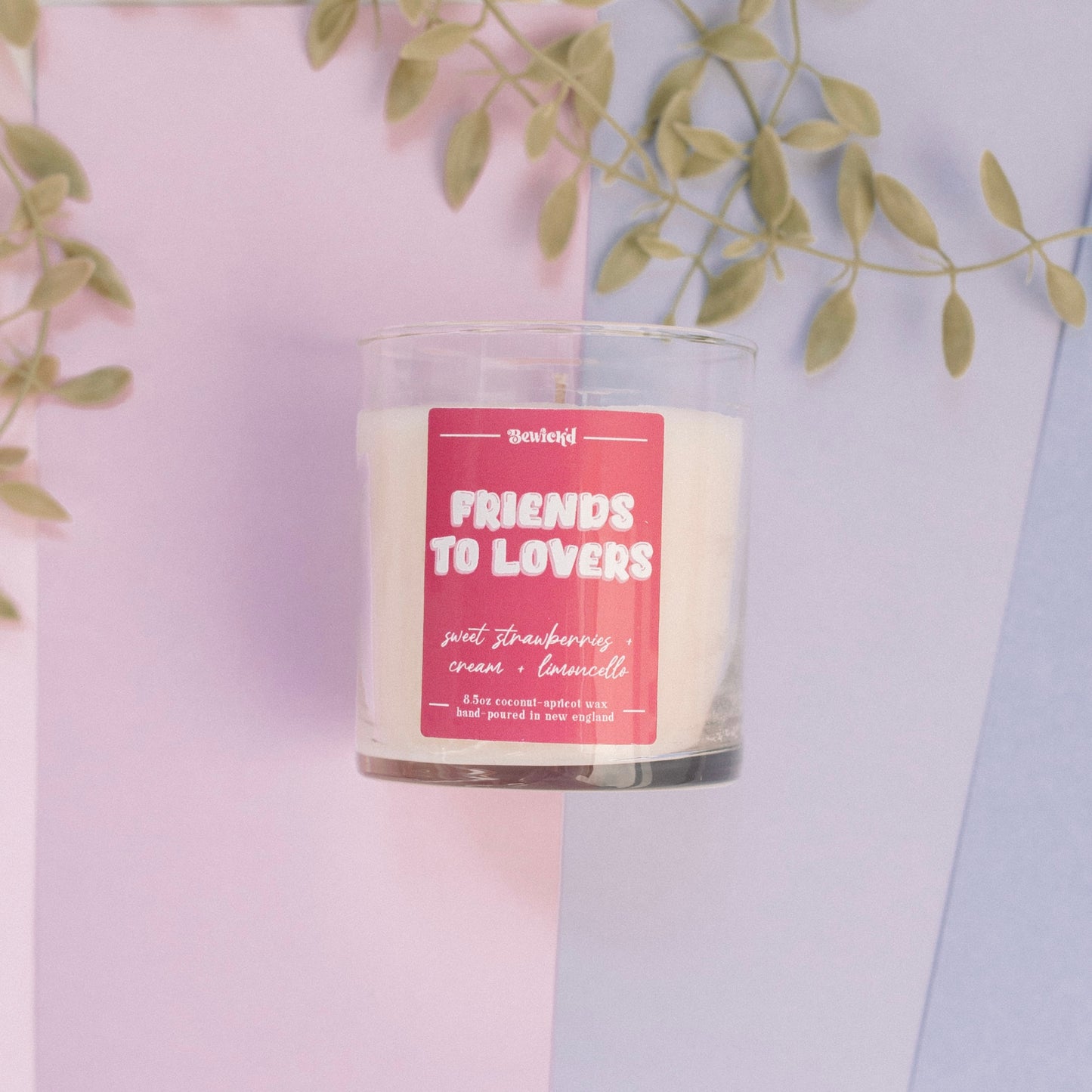 FRIENDS TO LOVERS - Book Trope inspired Candle