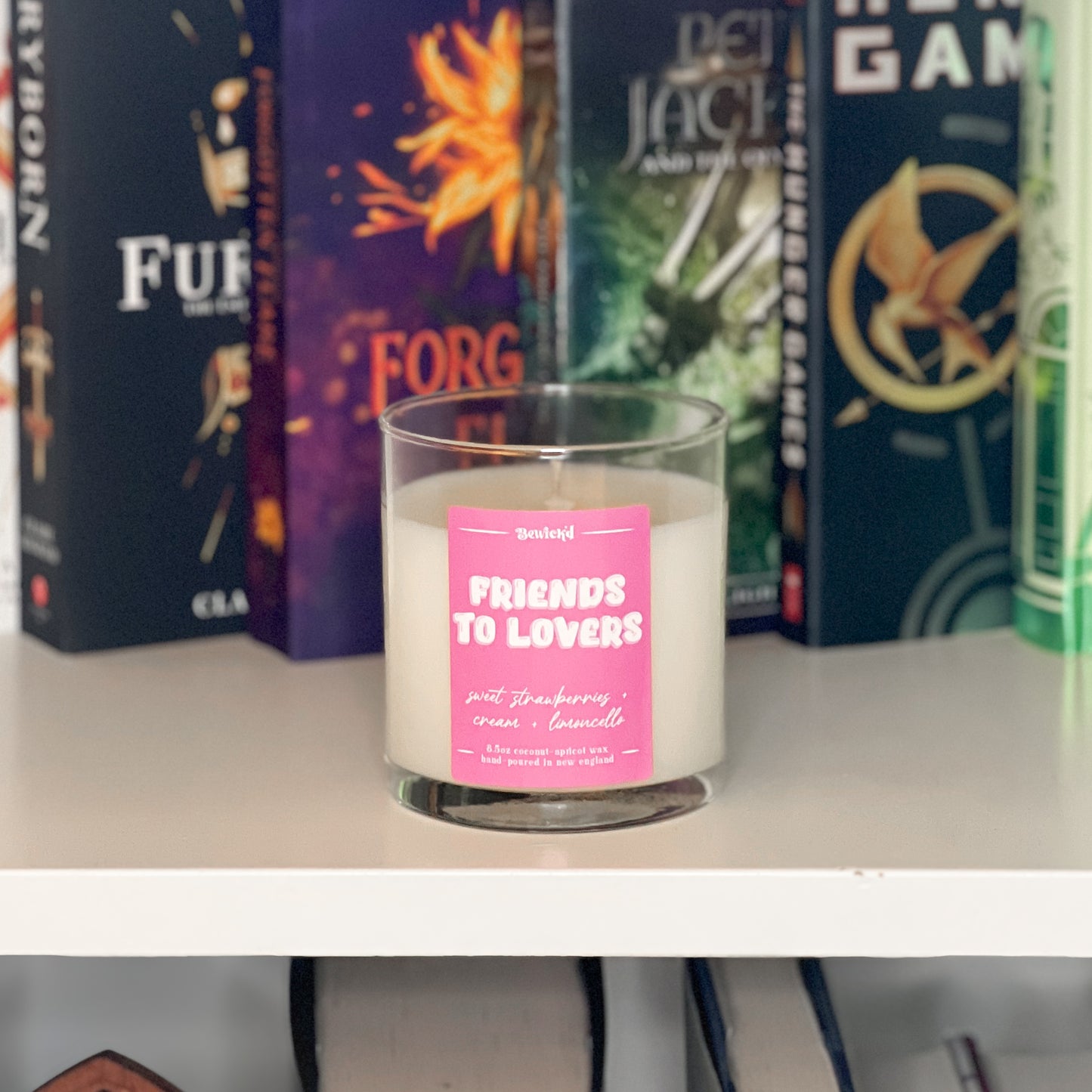 FRIENDS TO LOVERS - Book Trope inspired Candle