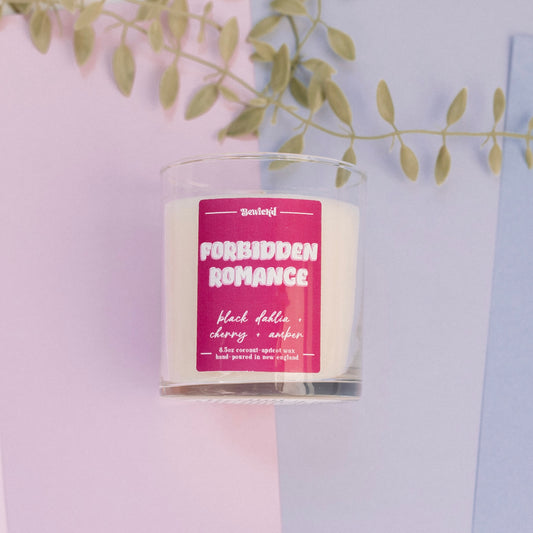 FORBIDDEN ROMANCE - Book Trope inspired Candle