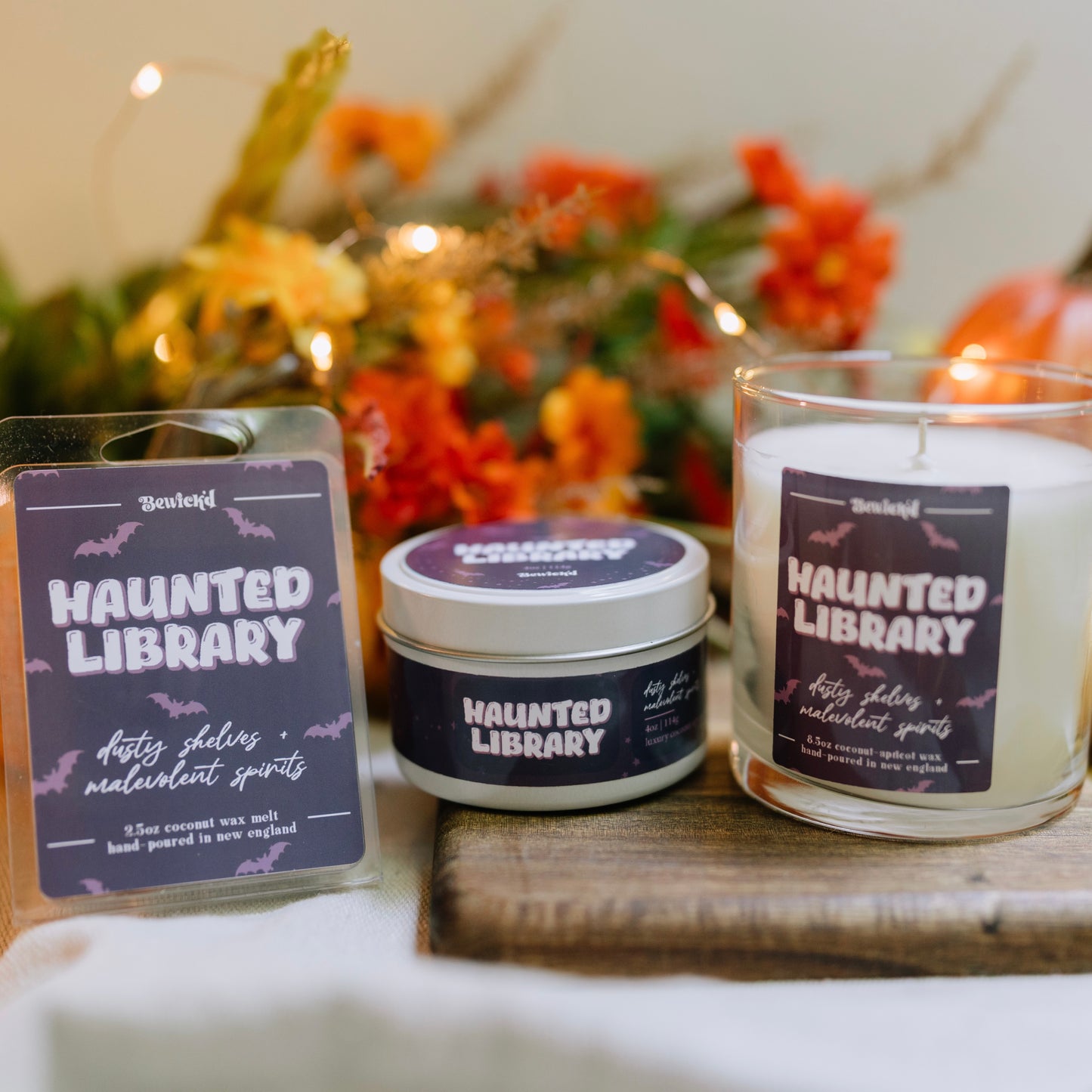 Haunted Library Candle