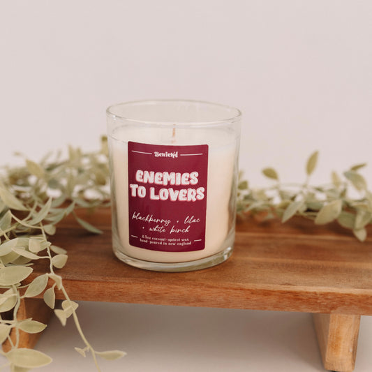 ENEMIES TO LOVERS - Book Trope inspired Candle