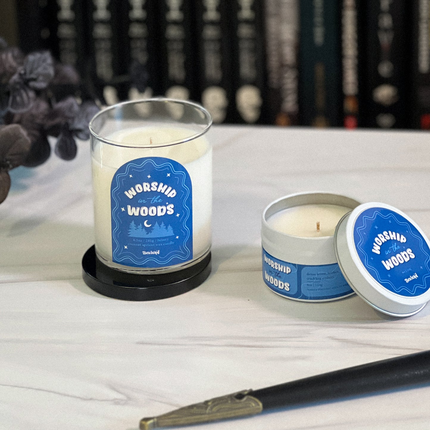 WORSHIP IN THE WOODS - Book-Inspired Candle