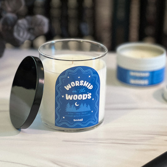 WORSHIP IN THE WOODS - Book-Inspired Candle