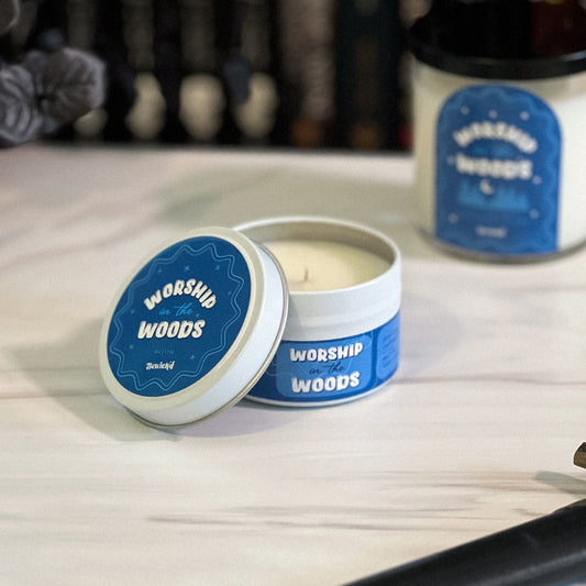 WORSHIP IN THE WOODS - 4oz Book-Inspired Candle